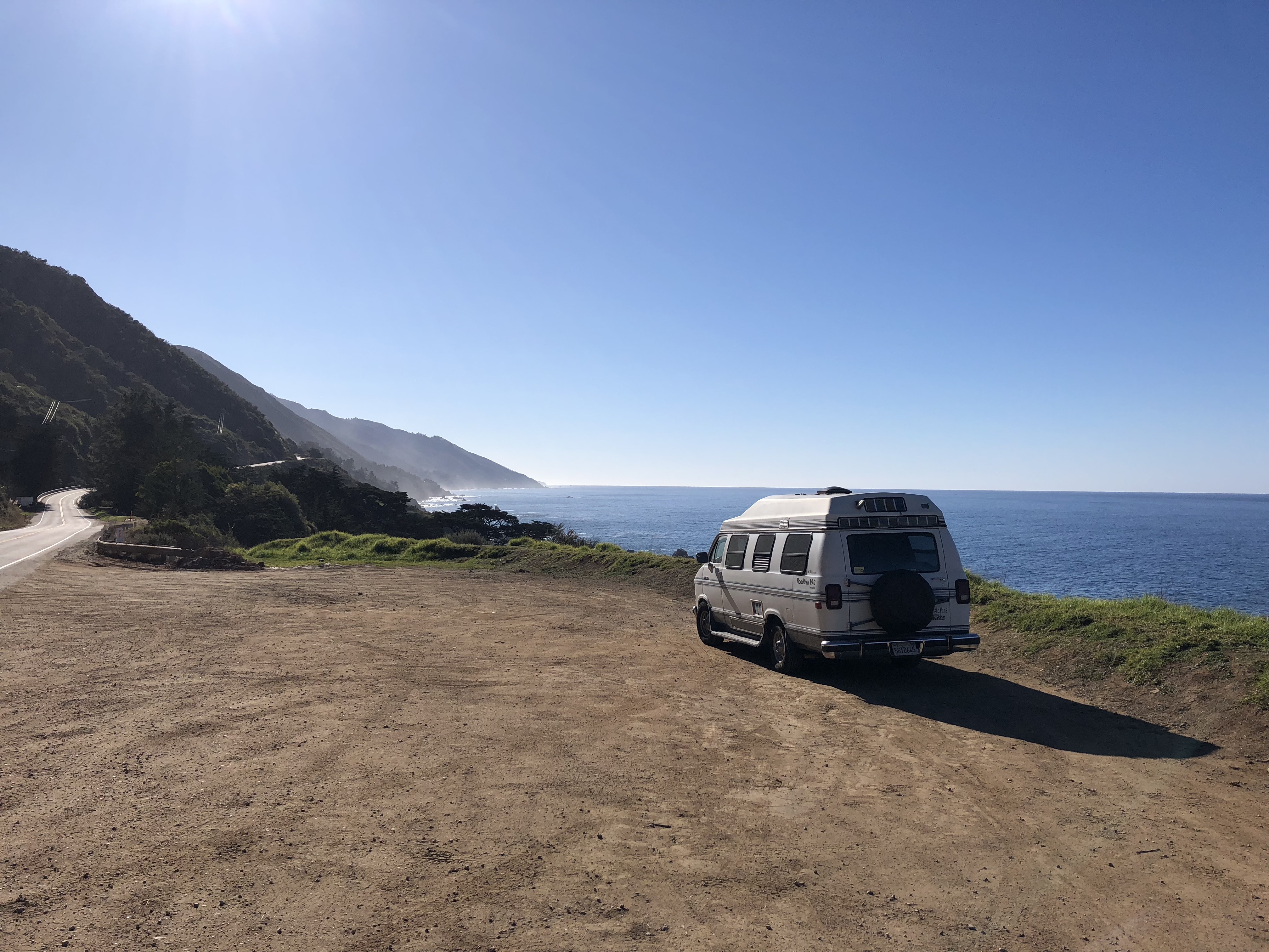 My van on Highway 1