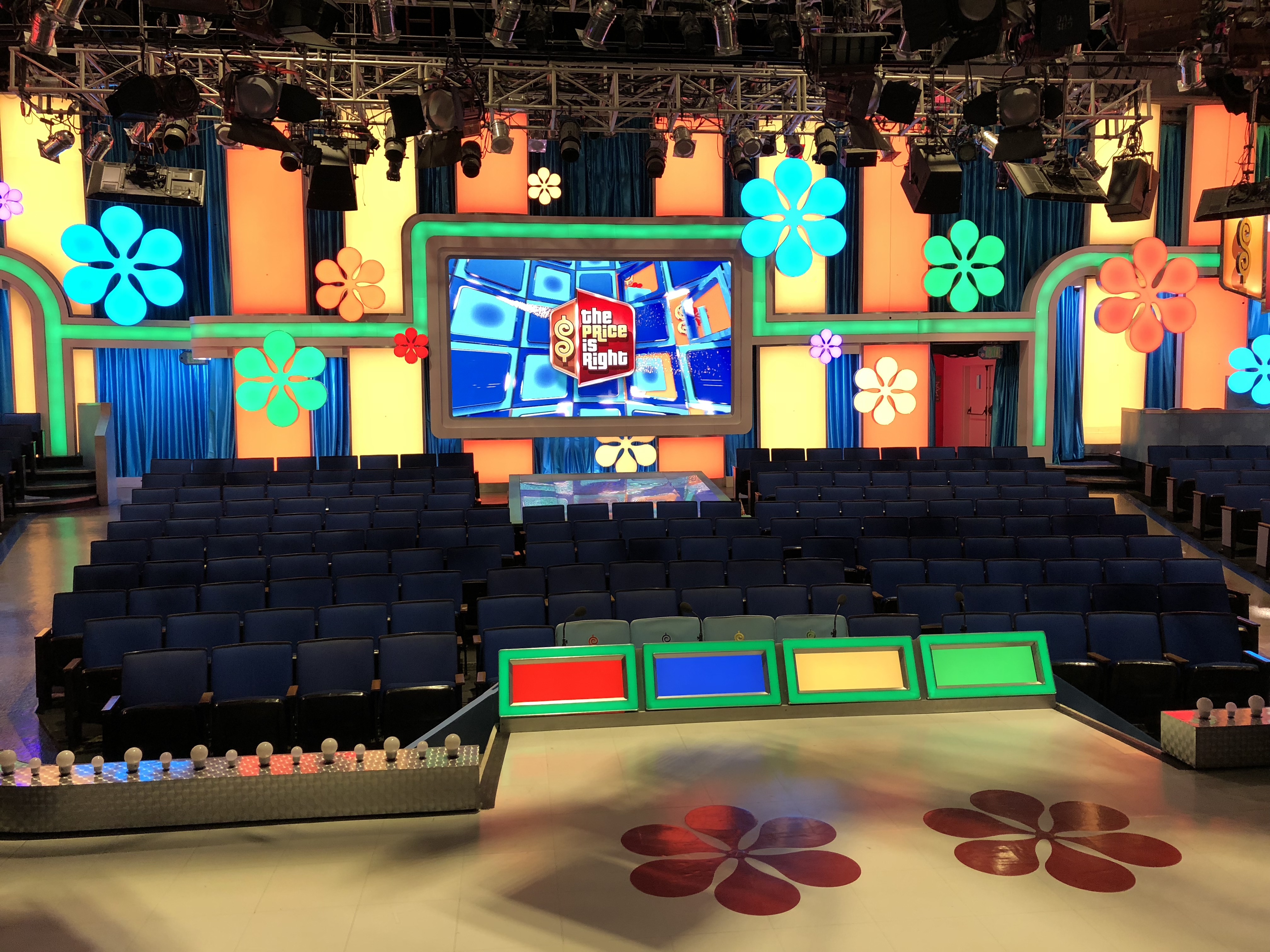the view from the stage at The Price is Right