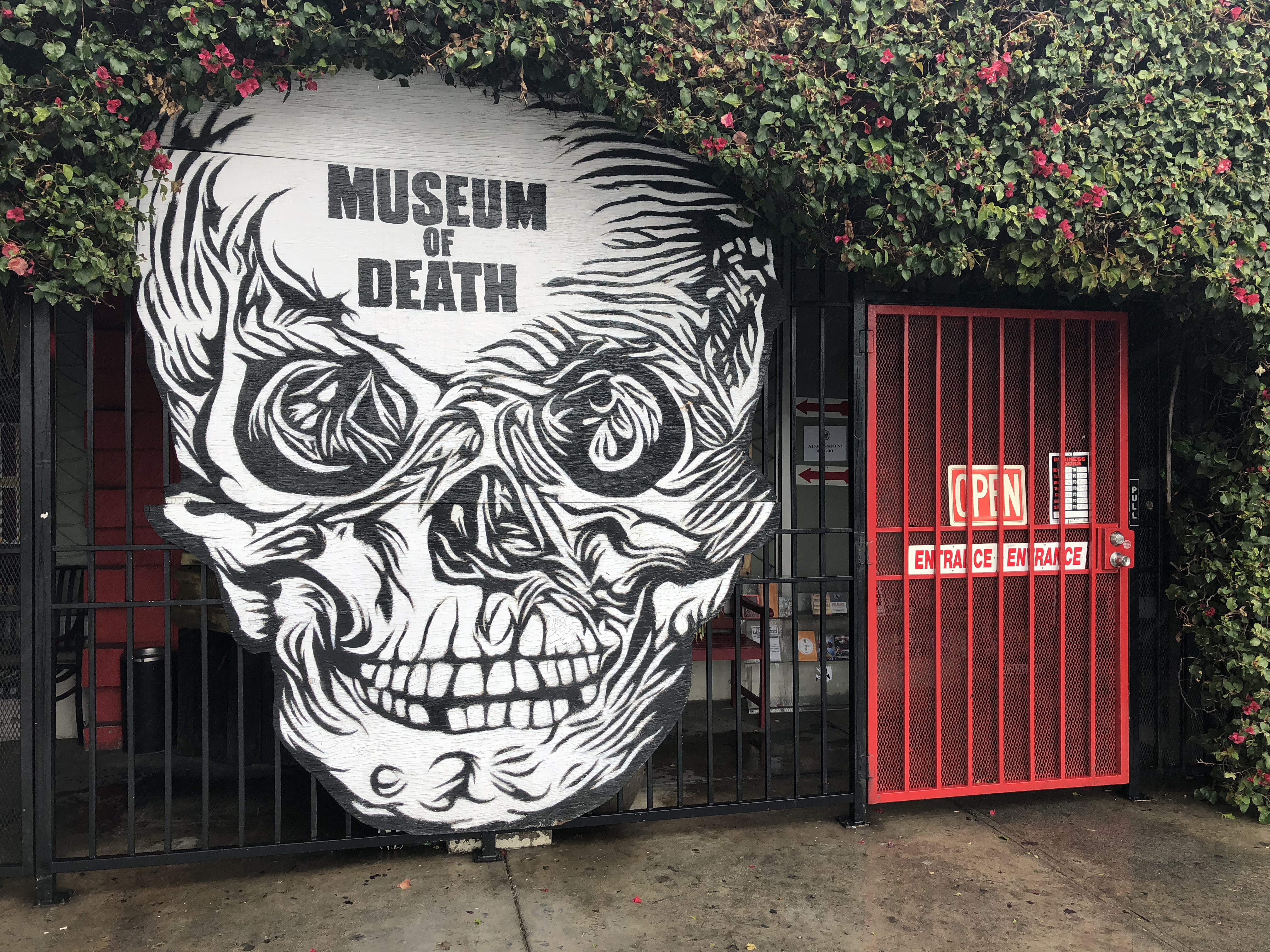 The entrance to the Museum of Death