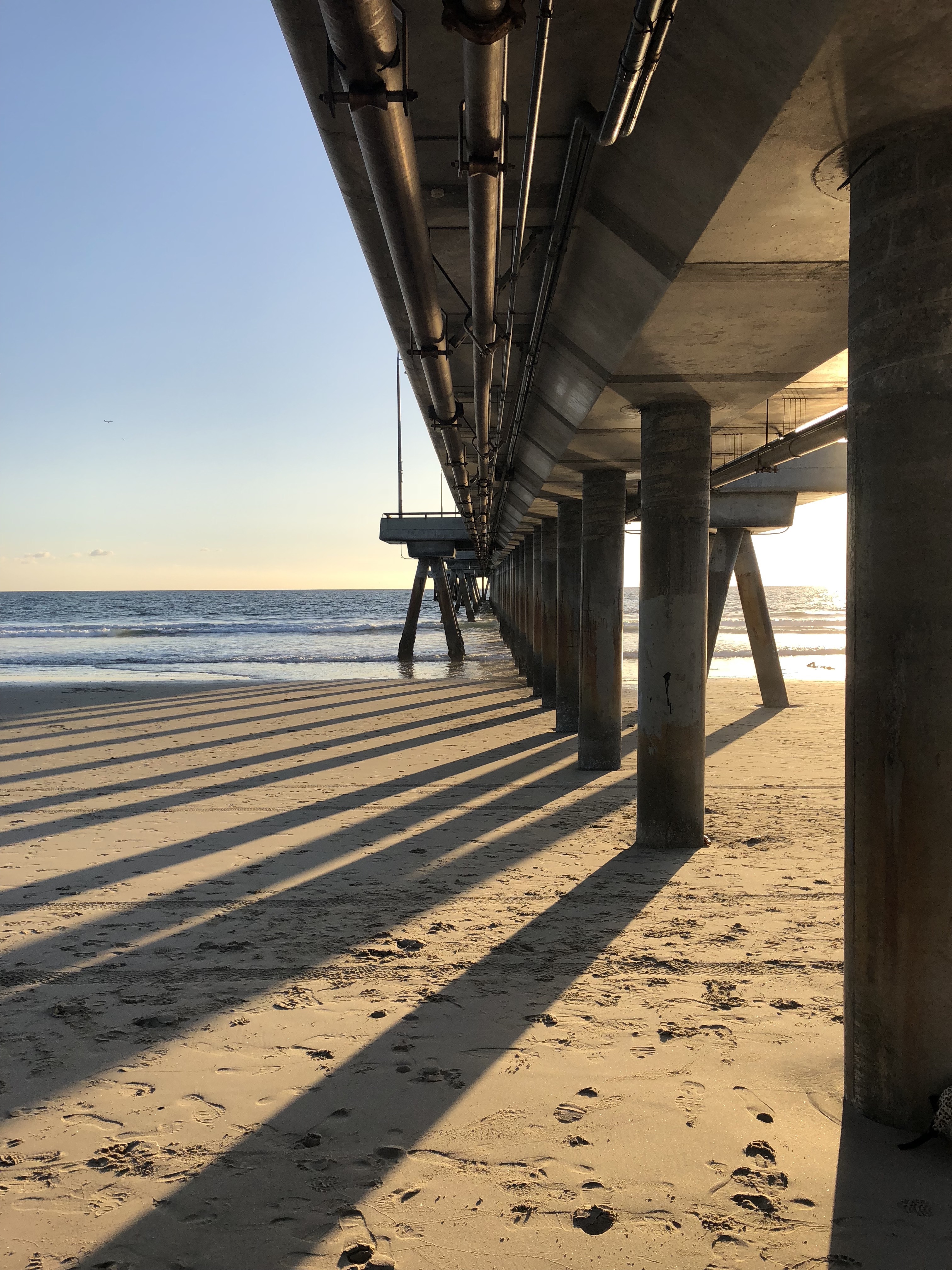 A view from under the Venice Beach pier
