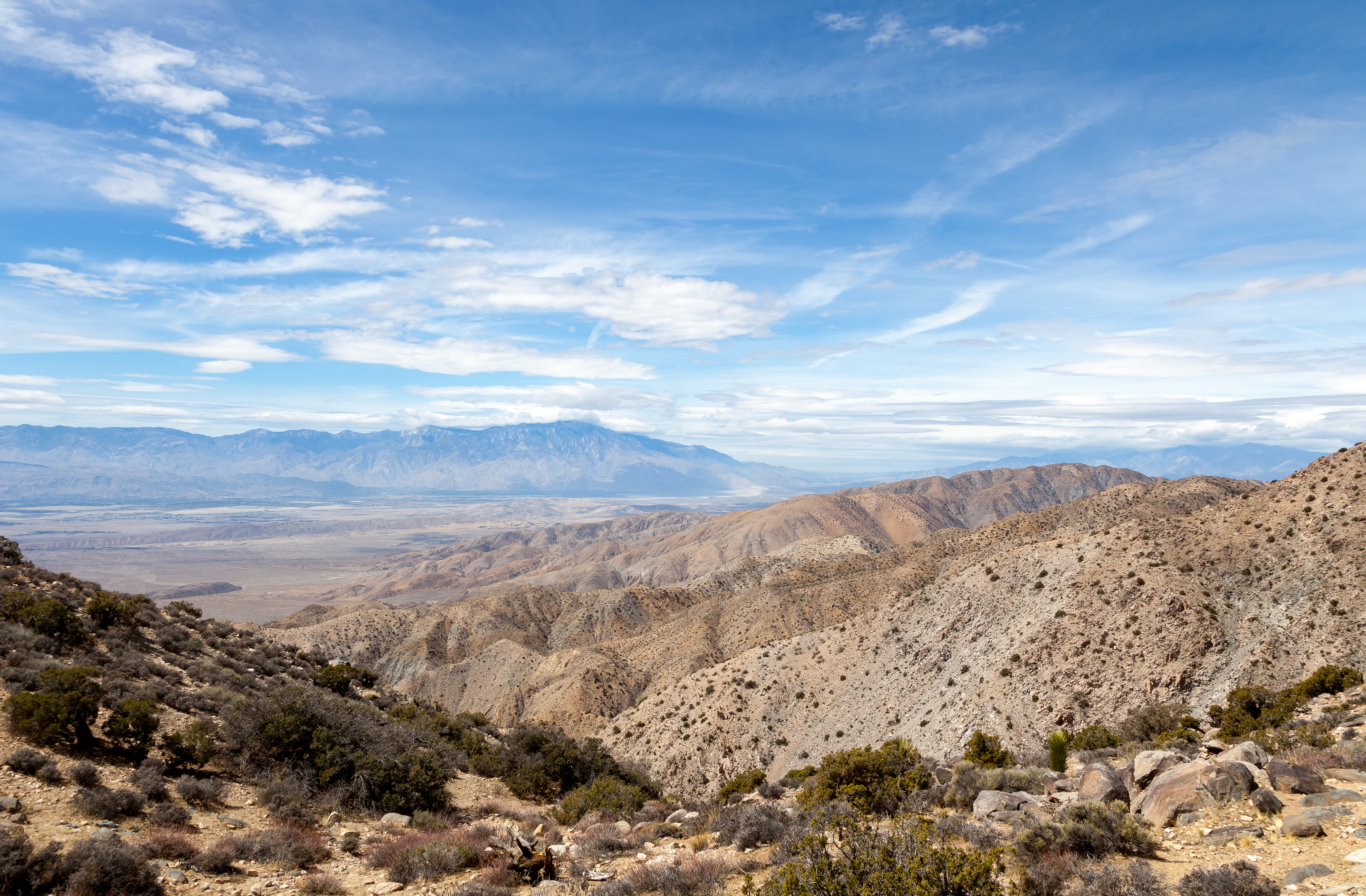 a view from a vista in Joshua Tree National Park