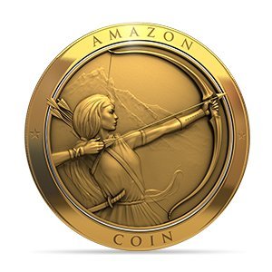 a picture of an Amazon Coin (this is copyright Amazon)